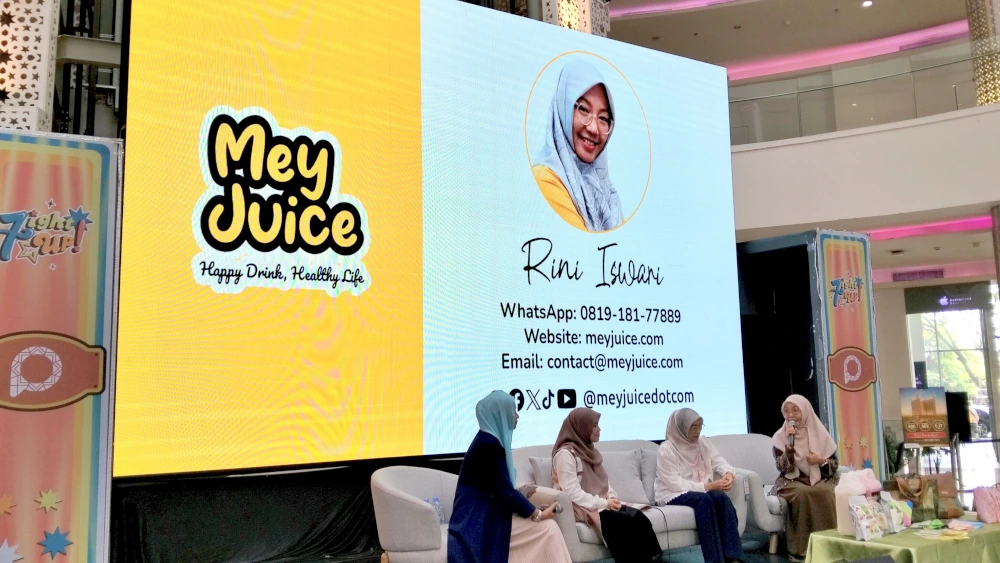 Sharing Bisnis dari MeyJuice di Acara Halalbihalal UKM-IKM Kota Depok
